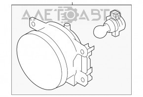 Противотуманная фара птф левая Subaru Forester 14-16 SJ дорест