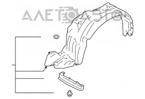 Подкрылок передний левый Subaru Forester 14-18 SJ
