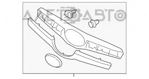 Grila radiatorului Subaru Forester 14-16 SJ pre-restilizare, partea de sus