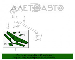 Grila radiatorului Subaru Forester 14-16 SJ pre-restilizare, partea de sus