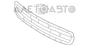 Grila radiatorului Toyota Camry v40 07-09 hibrid, crom