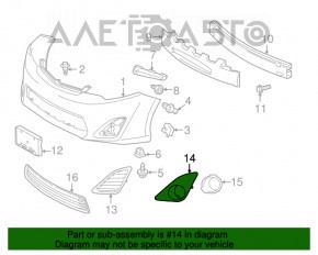 Cadru stânga pentru faruri Toyota Camry v50 12-14 usa XLE crom nou neoriginal.