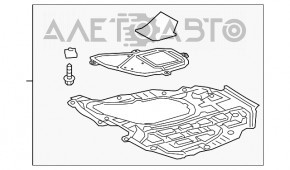 Protecția motorului Toyota Camry v70 18- nou, neoriginal.