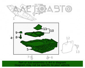 Protecția motorului Toyota Camry v70 18- nou, neoriginal.