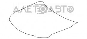 Capota goală Toyota Camry v70 18- aluminiu, grafit 1H1