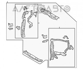 Televizor radiator Toyota Highlander 08-10 cu gene