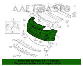 Bara față goală Toyota Prius 30 13-15 restilizată