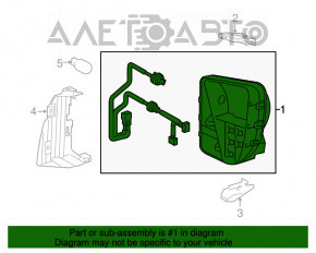 Semnalizator stânga Toyota Prius 30 12-15 rest, nisip