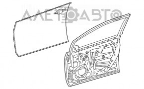 Дверь в сборе передняя правая Toyota Prius 50 16- keyless, белый 070