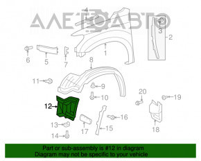 Bara de protecție față stânga față Toyota Sequoia 08-16