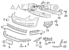 Кронштейн переднего бампера левый VW Beetle 12-16 OEM