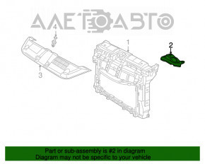 Suport radiator stânga sus VW Beetle 12-19 nou original