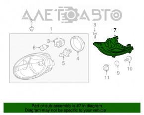 Крепление фары левое VW Beetle 12-19 новый OEM оригинал