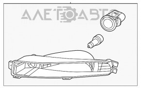 Поворотник левый VW Beetle 12-16 новый неоригинал