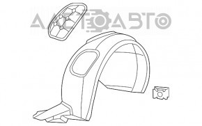 Bara de protecție față dreapta VW Beetle 12-19 nouă, originală OEM