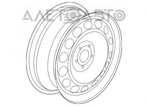 Set de jante de 15 inch, 4 bucăți, pentru VW Jetta 11-18 USA.