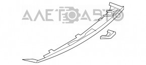 Buza bara spate VW Jetta 15-18 SUA structura nouă OEM originală