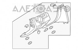 Husa genunchi sofer VW Passat b8 16-19 USA bej