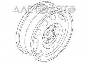 Диск колесный R16 5*112 VW Passat b7 12-15 USA железка