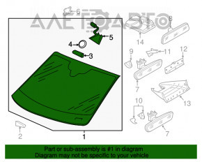 Parbriz VW Passat b8 16-19 SUA cu senzor de ploaie