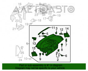 Torpedo panoul frontal fără AIRBAG VW Tiguan 09-17 negru, uzat.