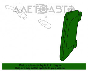 Dimensiunea bara de protecție față dreapta VW Tiguan 09-17