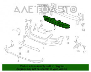 Absorbantul de bara fata VW Tiguan 12-17 restituire