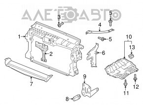 Protecția motorului VW Tiguan 09-17, nou, original OEM