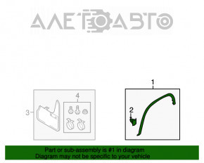 Capacul aripii spate dreapta VW Tiguan 09-17