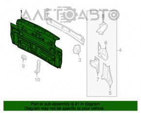 Panoul din spate VW Tiguan 09-17, 2 piese