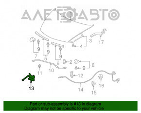 Замок капота Honda Civic 2006-2011