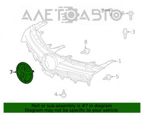 Эмблема решетки радиатора Toyota Camry v50 12-14 usa