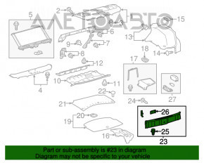 Capac portbagaj pentru Lexus IS 14-20