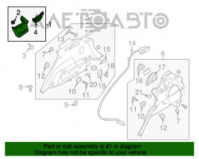 Capac spate dreapta Hyundai Santa FE Sport 13-18 maro închis