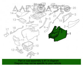 Husa pentru suportul de bauturi de pe consola centrala Hyundai Santa FE Sport 13-16, neagra, cu incalzire.