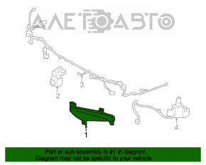 Reflector spate dreapta Hyundai Santa FE Sport 13-18 SUA nou OEM original