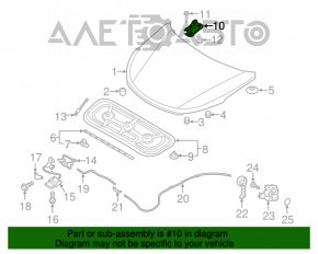 Петля капота правая Hyundai Santa FE Sport 13-18 usa новый OEM оригинал