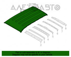 Acoperiș metalic Hyundai Santa FE Sport 13-18 fără panoramic, pe caroserie