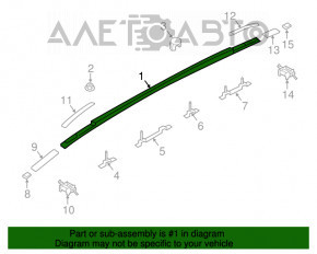 Balustradele longitudinale pentru Hyundai Santa FE Sport 13-18 au suferit deteriorări la fixarea capacelor.