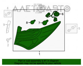 Lampa exterioară aripă dreapta Hyundai Santa FE Sport 13-16 pre-restilizare, halogen, montare suplimentară