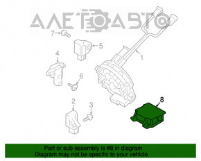 Modulul computerizat al airbag-urilor SRS pentru pernele de siguranță Hyundai Santa FE Sport 13-18