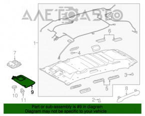 Capota stângă Toyota Highlander 14-19 bej, fără cârlig.