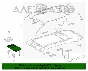 Capota dreapta Toyota Highlander 14-19 bej, fara carlig, fara capac, prindere rupta, necesita curatare.