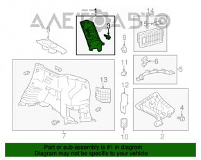 Capacul spate al stâlpului din spate stânga Toyota Highlander 14-19 bej, zgârieturi