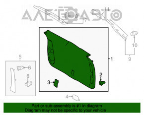 Capacul portbagajului Toyota Highlander 14-19