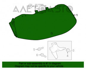 Geam spate portbagaj Toyota Highlander 14-19