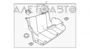 Protecție pentru bara spate dreapta Toyota Highlander 14-19 cu montare inclusă.