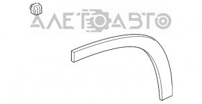 Capac usa spate dreapta Toyota Highlander 14-19, arc zgarieturi