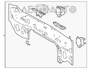 Panoul din spate al Toyota Highlander 14-19 alb, zdrobit.