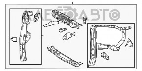 Televizorul panoului de bord al radiatorului Toyota Highlander 14-19